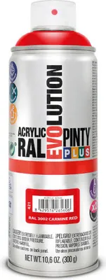 Obrázok produktu pre Farba v spreji Pintyplus Evolution RAL 3002 300 ml karmínovo červená