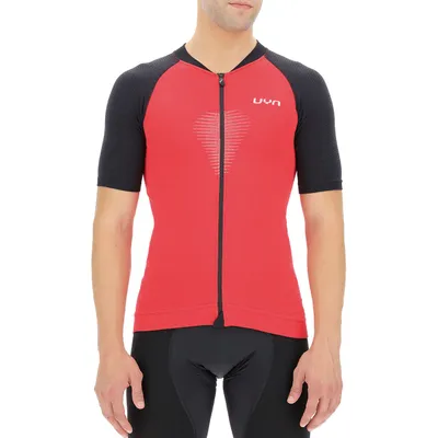 Obrázok produktu pre Cyklistický dres s krátkym rukávom UYN - BIKING GRANFONDO - červená/čierna M