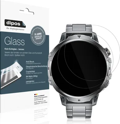Produktbild von 2x Schutzfolie für Benyar EF13-E - Anti-Shock 9H Folie dipos Glass Kunststoffglas