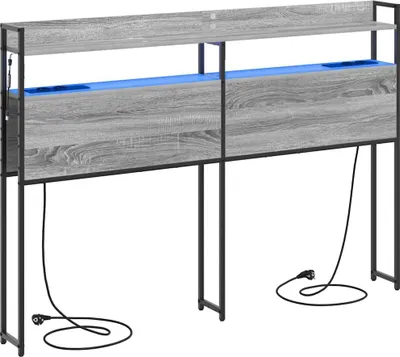 Immagine prodotto di vidaXL Testiera contenitore, colore Sonoma grigio, realizzata in materiale composito di legno