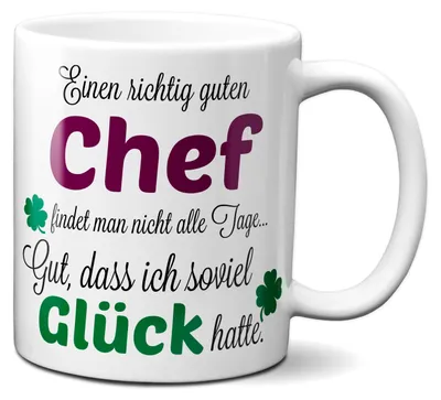 Produktbild von TassenKing Tasse - Einen richtig guten Chef - Danke sagen auf eine besondere Art. Tasse mit Spruch Kaffee Becher Geschenk Firma Job Arbeit Bester Chef