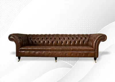 Produktbild von Chesterfield 4 Sitzer Modern Design Couchen Leder Sofa xxl big Möbel Braun sofas