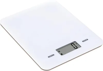 Produktbild von Melchioni SLIMMY, Elektronische Küchenwaage, 5 kg, 1 g, Weiß, Arbeitsplatte, Rechteck