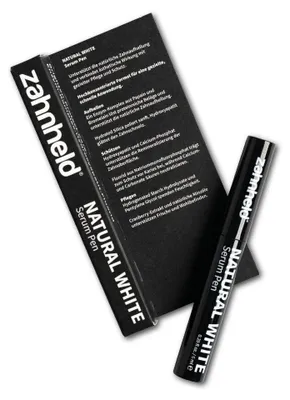Produktbild von Zahnheld Natural White Pen - enzxmatische Zahnaufhellung mit Papain & Bromelain für unterwegs - auch für empfindliche Zähne geeignet