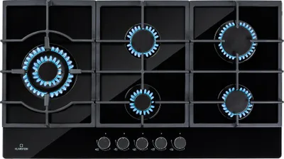 Image de Klarstein Tables de Cuisson à Gaz, Plaque de Cuisson Gaz à 5 Brûleurs, Table de Cuisson Encastrable à 5 Feux de 11100W, Cuisiniere Gaz, Gaziniere Gaz avec Brûleurs en Acier Inoxydable, Cuisinières GPL