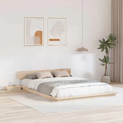 Produktbild von Maison Exclusive - Bettgestell Braun 140 x 200 cm Holz