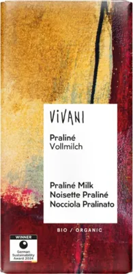 Produktbild von Vivani Praliné Schokolade 100g