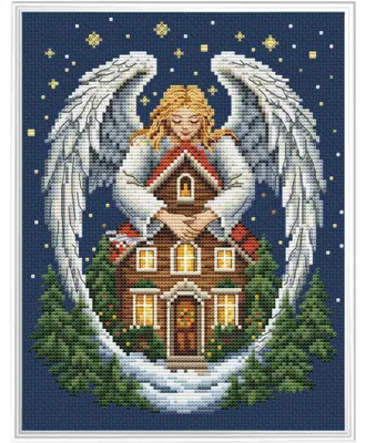 Produktbild von CDA Kreuzstich Stickpackung "Weihnachtsengel", Zählmuster, 17x21cm