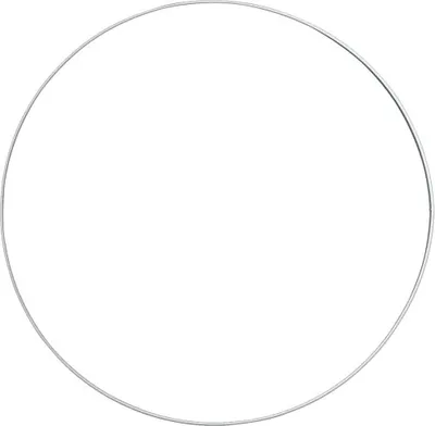 Produktbild von Runder Metallring in Weiß mit einem Durchmesser von 50 cm