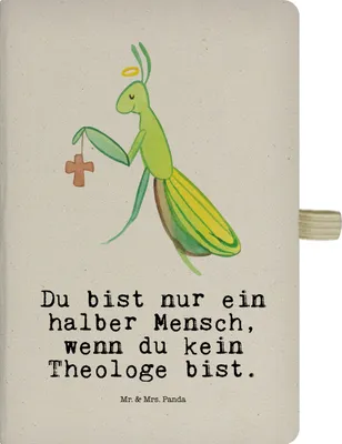 Produktbild von Mr. & Mrs. Panda notizbuch Theologe Herz - Transparent - Geschenk, a4, Tagebuch, Journal, DIN, Skizzenbuch