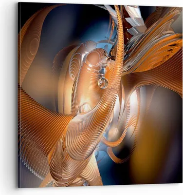 Produktbild von Bild auf Leinwand - Leinwandbild - Grafik konzept abstraktion - 70x70cm - Wand Bild - Wanddeko - Leinwanddruck - Bilder - Kunstdruck - Wanddekoration - Leinwand bilder - Wandkunst - AC70x70-2332