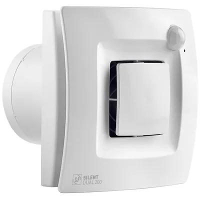 Produktbild von Soler & Palau SILENT DUAL 200, 17 W, 220 - 240 V, 50 Hz, -5 - 40 °C, 187 mm, 164 mm