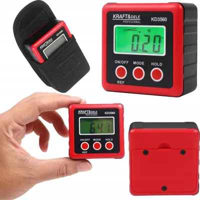 Zdjęcie produktu dla Kątomierz Cyfrowy LCD Elektroniczny Magnes Precyzyjny Kraft&Dele