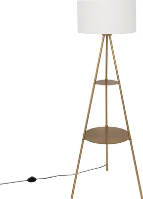 Image de Eazy Living Lampadaire Maxence blanc - or