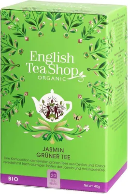Produktbild von ETS - Jasmin Grüner Tee , BIO, 20 Teebeutel