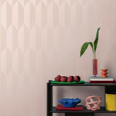 Produktbild von A.S. Creation Vliestapete 10.05 x 0.53 m Livingwalls 3D Tapete Rosa 790862 Geometrisch CosmoLiving by Cosmopolitan