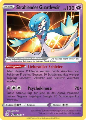 Produktbild von Strahlendes Guardevoir Schwert & Schild Verlorener Ursprung 69/196 Sammelkarten Pokemon Einzelkarten