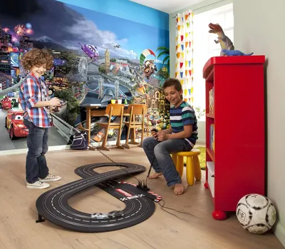 Produktbild von Komar Fototapete " Cars World", bunt, Autos, Flitzer, 368 x 254 cm