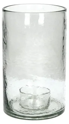 Productafbeelding van Pomax Patti windlicht, glas, transparant, Ø 15 x H 25,5 cm