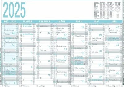 Productafbeelding van Zettler 660149 Wandkalender - 7 Monate - 1 Seite, A4