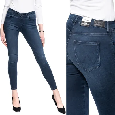 Produktbild von WRANGLER, Damen Jeanshose, Skinny fit, SKINNY, W26 L32, Blau, Jeans, baggyjeans, buggy