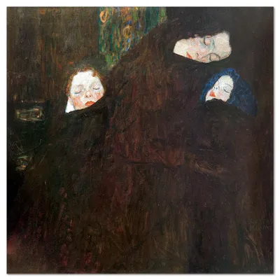 Produktbild von Giallobus - Die Familie - Gustav Klimt - 100L x 100B cm - Bild - Acrylglas