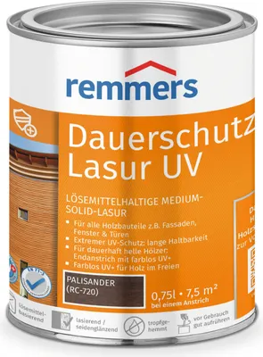 Produktbild von Remmers Dauerschutz-Lasur UV palisander (RC-720) 0,75 l, Holzlasur