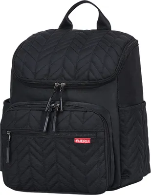 Produktbild von MODFU Wickeltasche Rucksack Großer Wickelrucksack mit Multifunktions-Babytaschen und mobiler Wickelauflage - Schnullerhalter und Kinderwagengurte - für Mama und Papa Schwarz