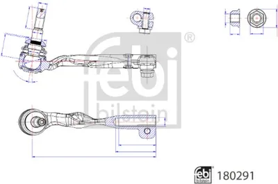Produktbild von FEBI BILSTEIN Spurstangenkopf Vorne rechts 180291