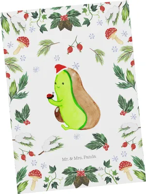 Produktbild von Mr. & Mrs. Panda Postkarte null null - Weiß - Geschenk, Weihnachten, Ansichtskarte, Postkarten, Ansichtskarten, bildkarte, Grußkarte