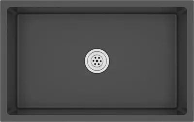 Immagine prodotto di Lavello da Cucina Artigianale Nero in Acciaio Inox