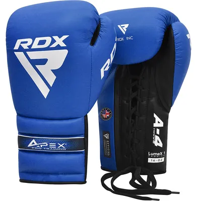 Image de Gants d'entraînement à lacets RDX APEX rouge 16 oz
