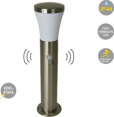 Produktbild von LED Außen-Sockelleuchte"Hanau" mit Bewegunsmelder