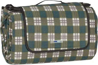 Produktbild von Famanu Picknickdecke Wasserdicht - XXL, Grün/Grau/Weiß