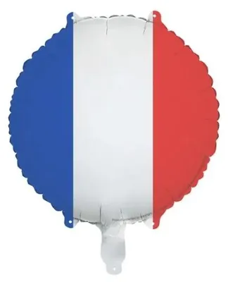 Produktbild von Folienballon, Frankreich-Flagge, 35 cm - PartyDeco