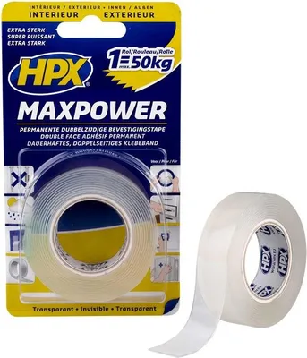 Productafbeelding van HPX MaxPower, 19 mm x 2 meter, transparant