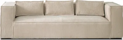 Produktbild von Lisa Design STELLA, 3-Sitzer Einzelsofa, aus Cord, moderner Stil , Beige
