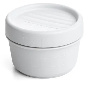 Vorratsdose luftdicht 0,2 l, BPA-frei, Kunststoff, weiß, 8,5 x 8,5 x 6 cm