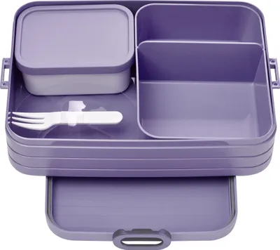 Produktbild von Mepal - Bento Lunchbox Take A Break Large - Brotdose mit Bento-Box - Meal Prep Box für Sandwiches, Kleine Snacks & Reste - Snack & Mittagessen - Essensbox mit Fächern - 1500 ml - Vivid lilac