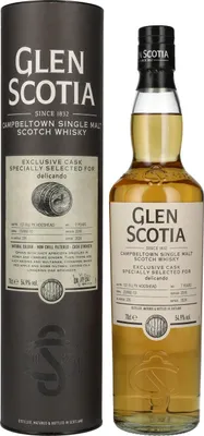 Produktbild von Glen Scotia 7 Years Old 1st Filll PX HOGSHEAD Cask by delicando 2016 54,9% Vol. 0,7l in Geschenkbox