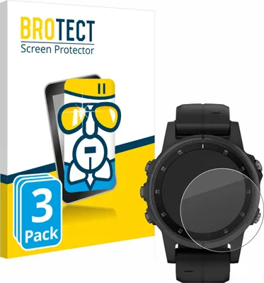 Produktbild von 3x BROTECT Schutzglas für Garmin Fenix 5S Plus (42 mm) Schutzfolie Panzer Folie Glas Display Schutz klar