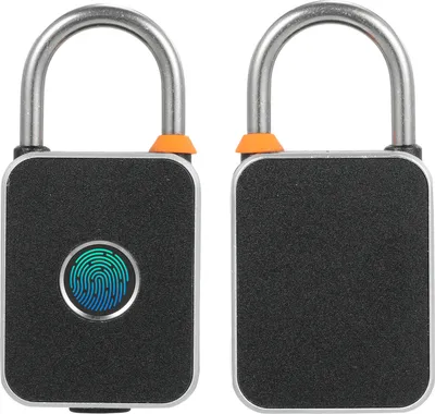 Produktbild von Fingerabdruck-Vorhängeschloss mit APP Unlock Locker Locker Smart Vorhängeschloss mit schlüssellosen biometrischen wasserdicht USB-Ladung für Gym Gepäck Taschen Fahrräder Rucksäcke Zaun