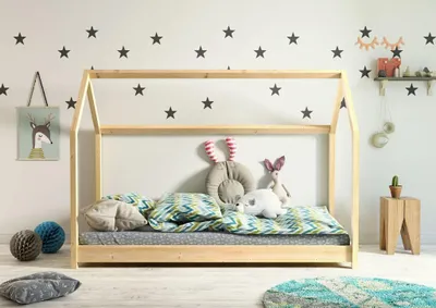 Zdjęcie produktu dla Łóżko domek BELLA 80x180 sosna