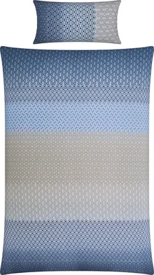 Produktbild von REDBEST Bettwäsche blau-beige 1x 135x200 cm + 1x 40x80 cm
