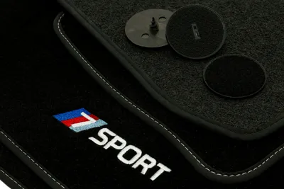 Image de Jeu de tapis de sol SPORT en velours pour BMW 7 F01 (2008-2015) - Adapté à la voiture