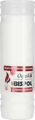 Zdjęcie produktu dla Wkład do znicza parafinowy BISPOL WP6N 144H 1szt.