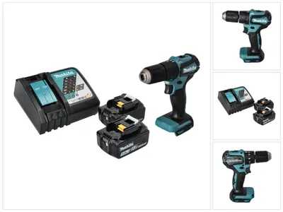 Immagine prodotto di Makita DHP 483 RT 18 V 40 Nm Brushless Cordless Drill + 2x 5.0 Ah Batterie + Caricabatterie