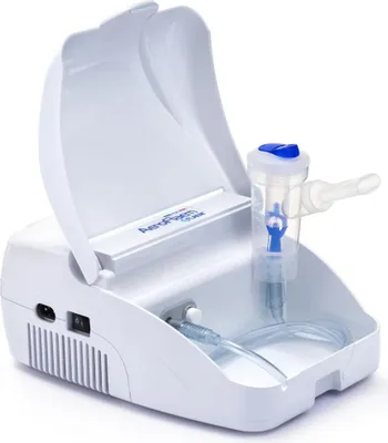 Obrázok produktu pre Taliansky inhalátor Flaem RF7, dvojrýchlostný, tichý chod, 2 režimy, odborné zariadenie, vrátane masky