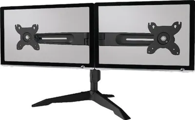 Imagen del producto de Soporte para dos monitores LCD - Acero, aleación de aluminio - Tamaño de pantalla: 38,1-61 cm (15"-24")