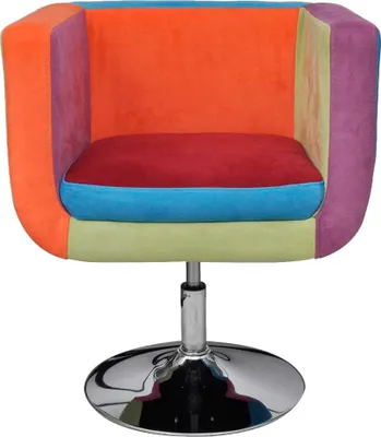 Obrázok produktu pre vidaXL Kreslo Cube s látkou Patchwork Design